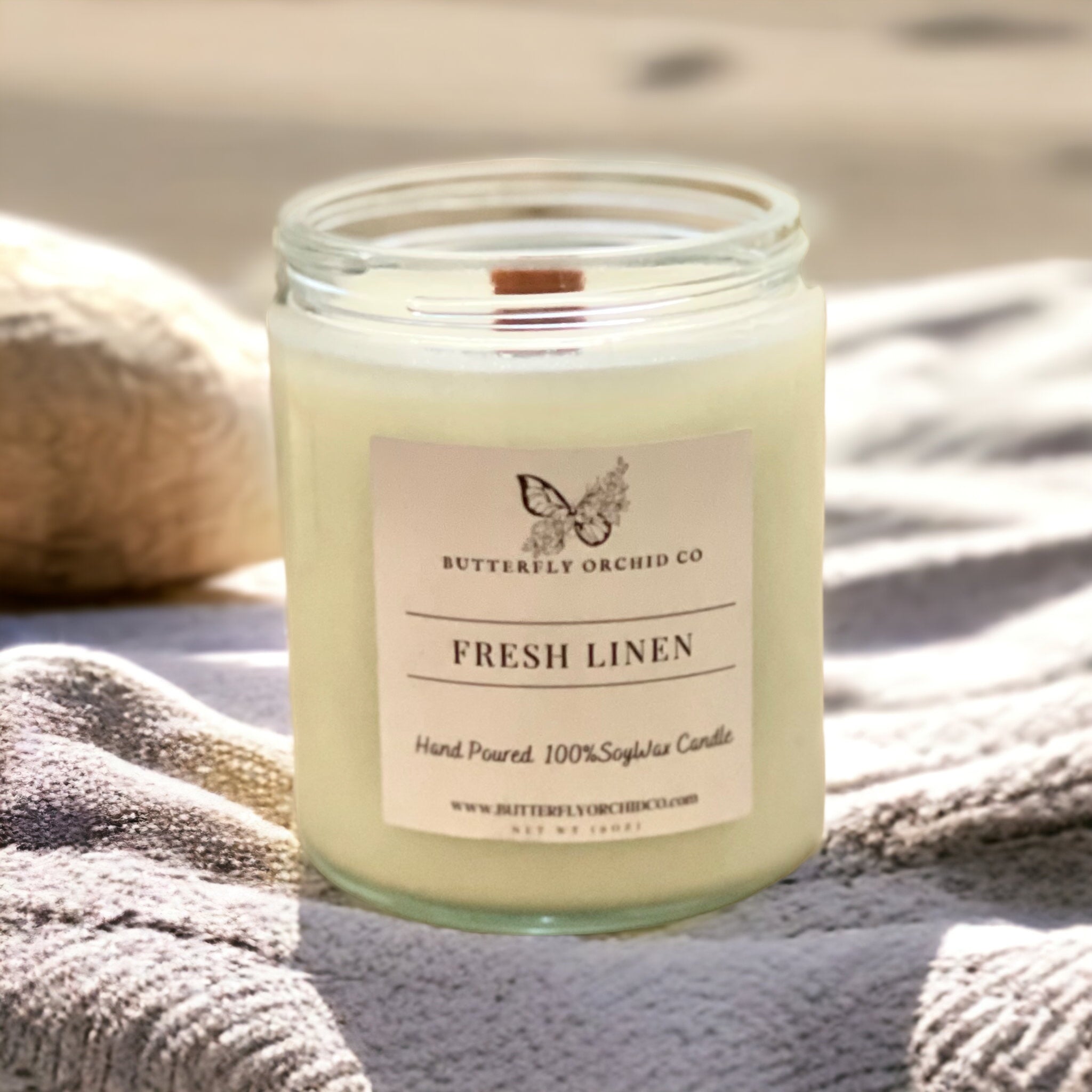 Fresh Linen | Scented Soy Candle